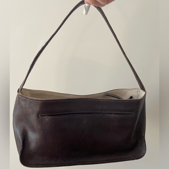 🇬🇧🇯🇵Y2K Margaret Howell Idea Japan Dark Chocolate Leather Minimalist Bag 13 x 6 - Picture 3 of 15